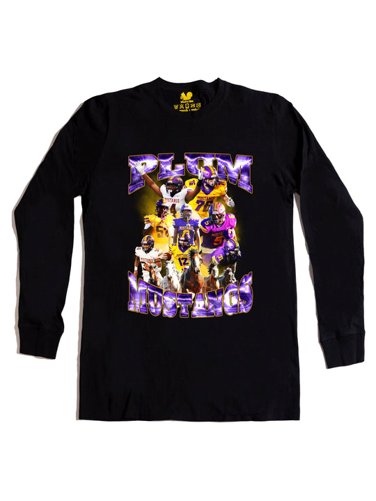 Plum Mustangs Long Sleeve