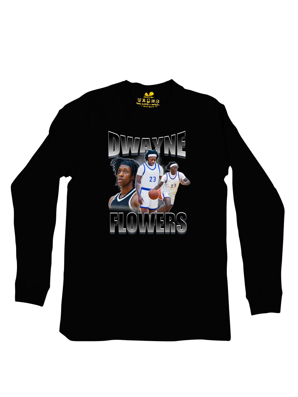 Dwayne Flowers Collage Long Sleeve