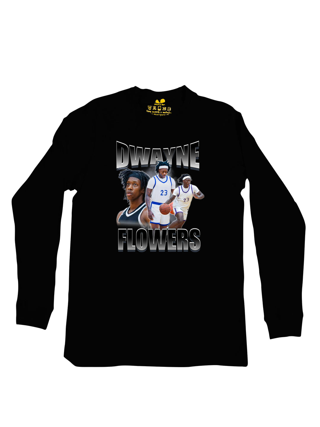 Dwayne Flowers Collage Long Sleeve