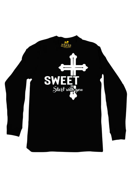 SWEET Start with you Cross Long Sleeve