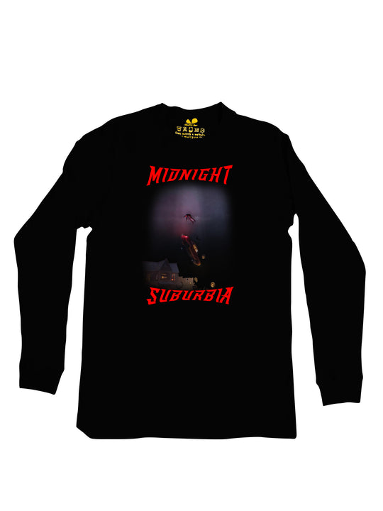 Midnight Suburbia Art A Long Sleeve