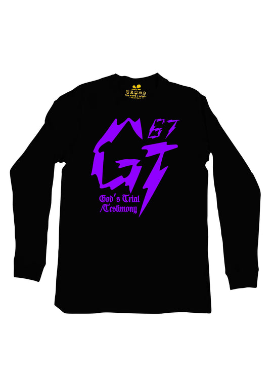 James Glover Tyson Logo Purple Long Sleeve