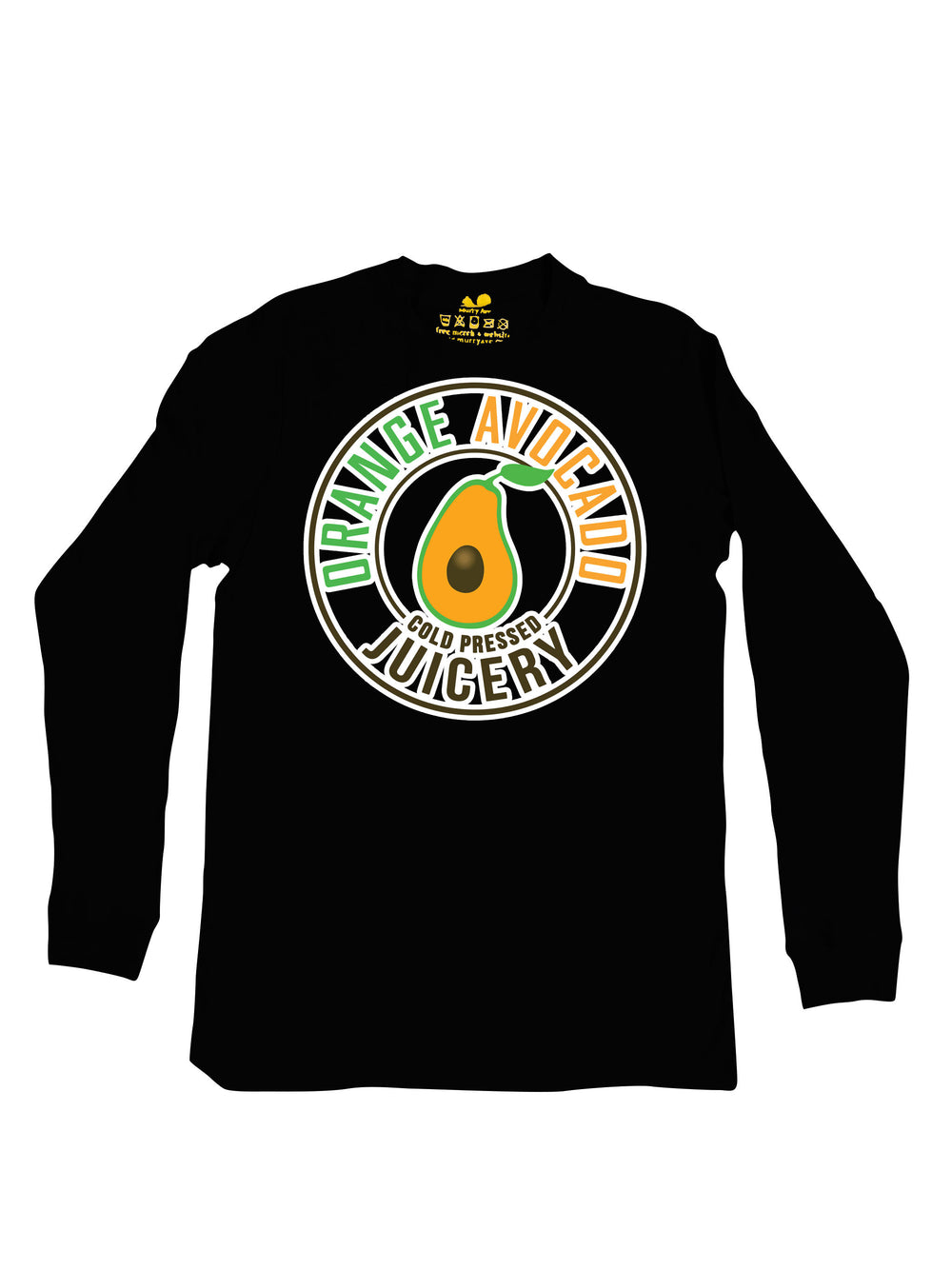 Orange Avocado Pittsburgh Logo Long Sleeve