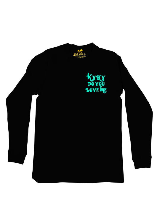 Kyky Do You Love Me Teal Pocket Long Sleeve