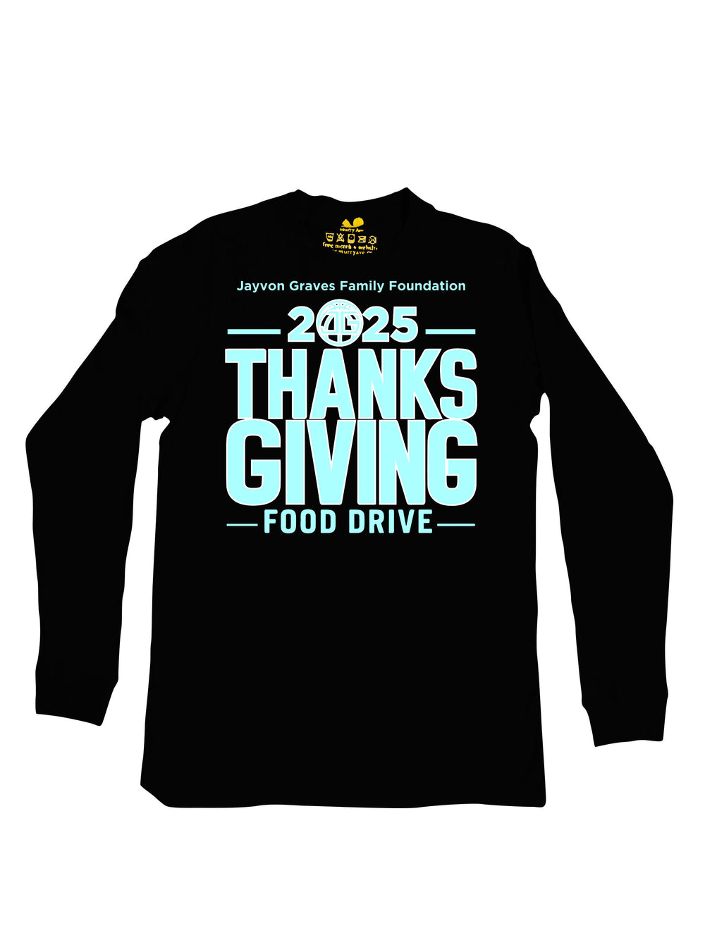 Jayvon Graves Foundation 2025 Thanks Giving Blue R Long Sleeve