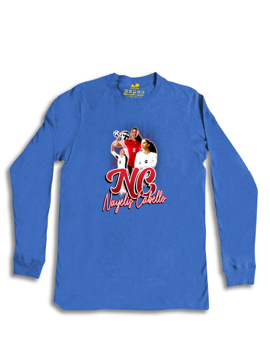 Nayelis Cabello Initials Long Sleeve