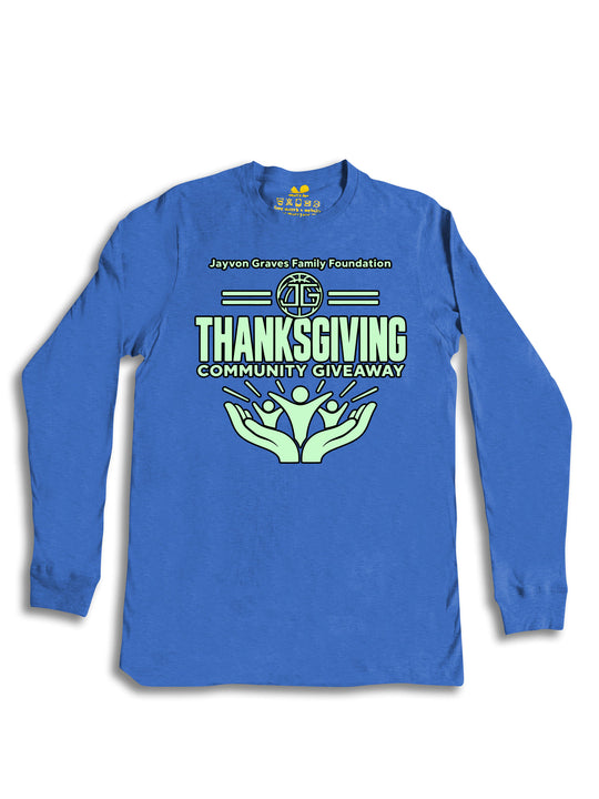 Jayvon Graves Family Foundation Thanks Giving Community Giveaway Long Sleeve