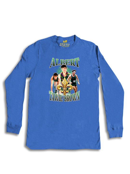 Albert Tawil Brown Collage Long Sleeve
