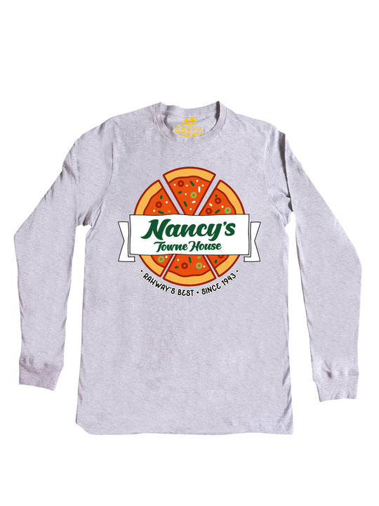Nancys Towne House Pizza Logo Long Sleeve