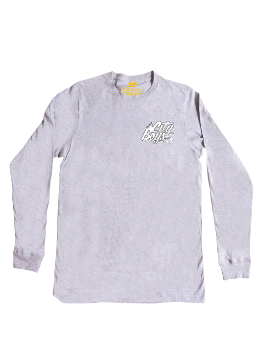 City Boys Wht Long Sleeve