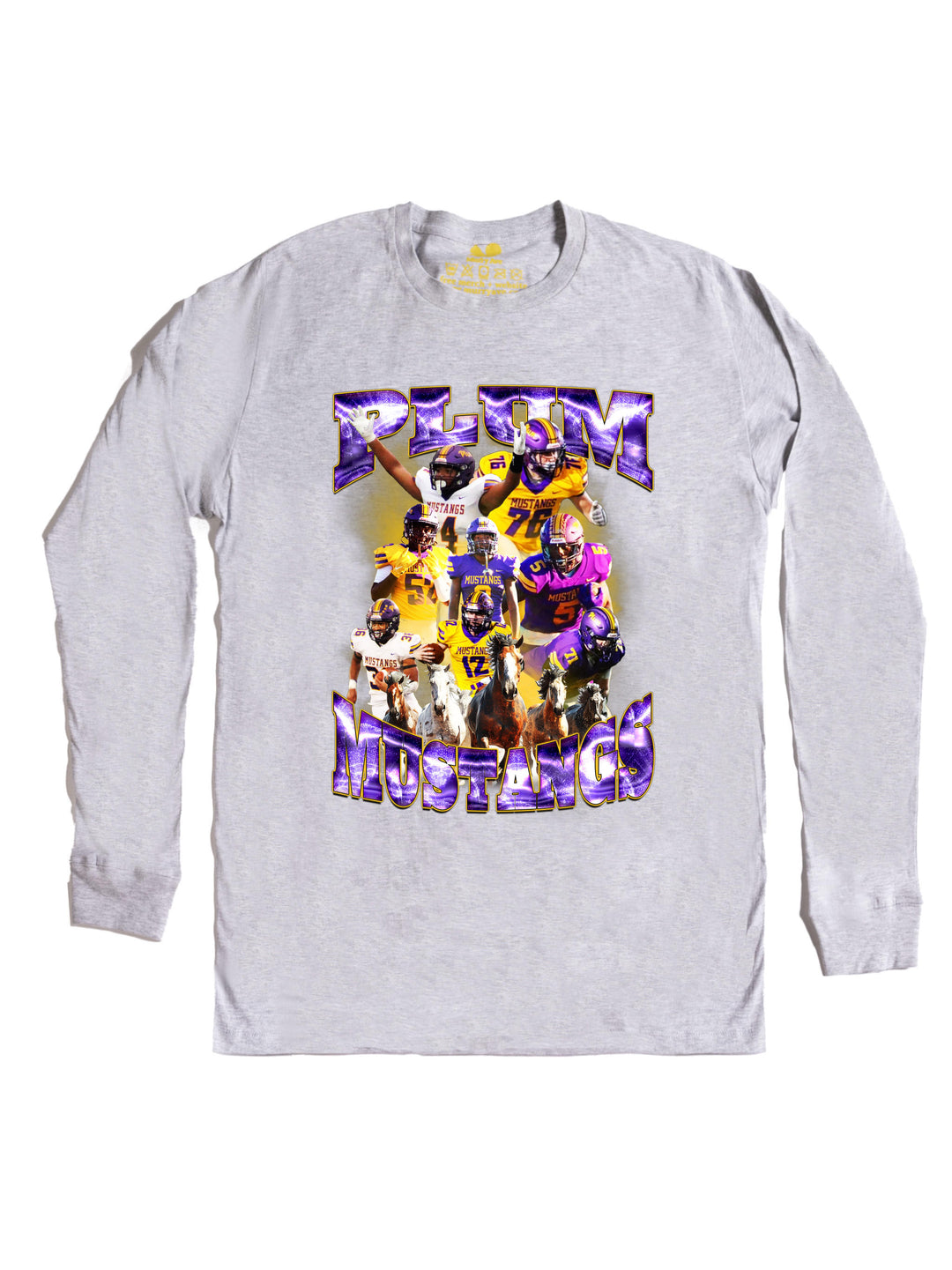 Plum Mustangs Long Sleeve