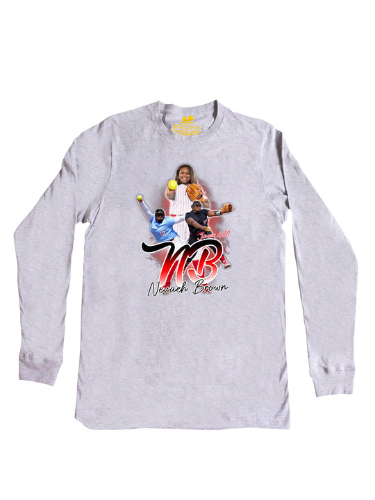 Nevaeh Brown Initials Long Sleeve
