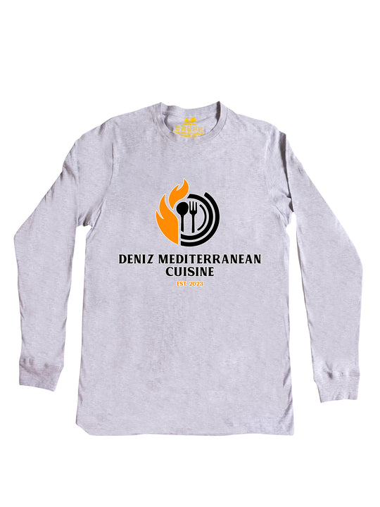 Deniz Mediterranean Cuisine Logo Long Sleeve