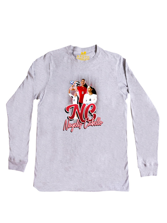 Nayelis Cabello Initials Long Sleeve