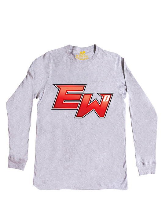 Elijah White Logo Long Sleeve