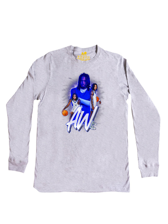 AJ White Collage Long Sleeve