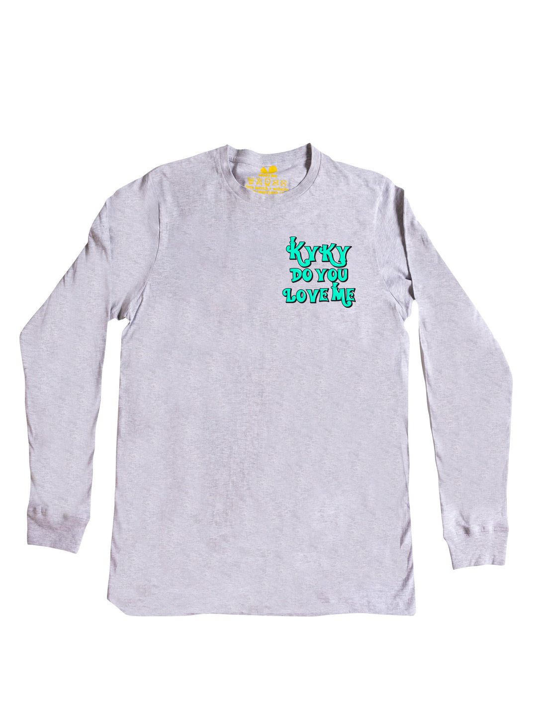 Kyky Do You Love Me Teal Pocket Long Sleeve
