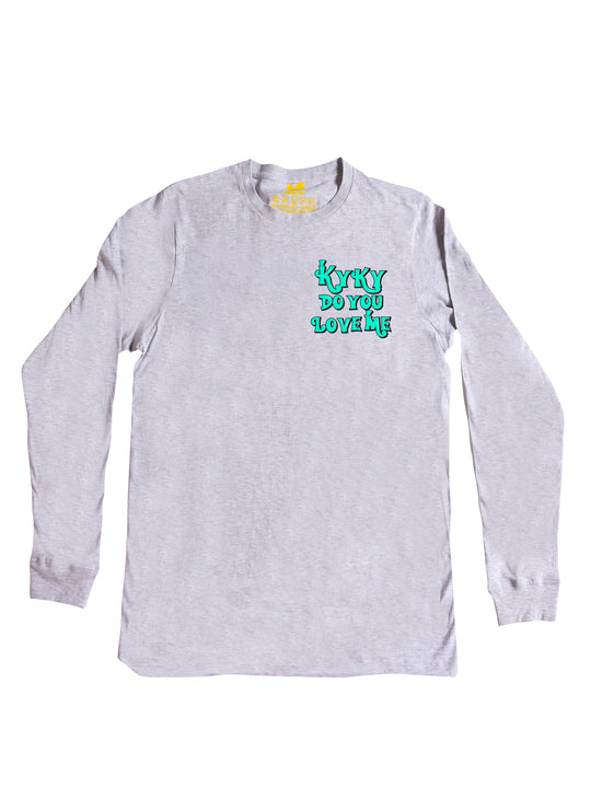 Kyky Do You Love Me Teal Pocket Long Sleeve