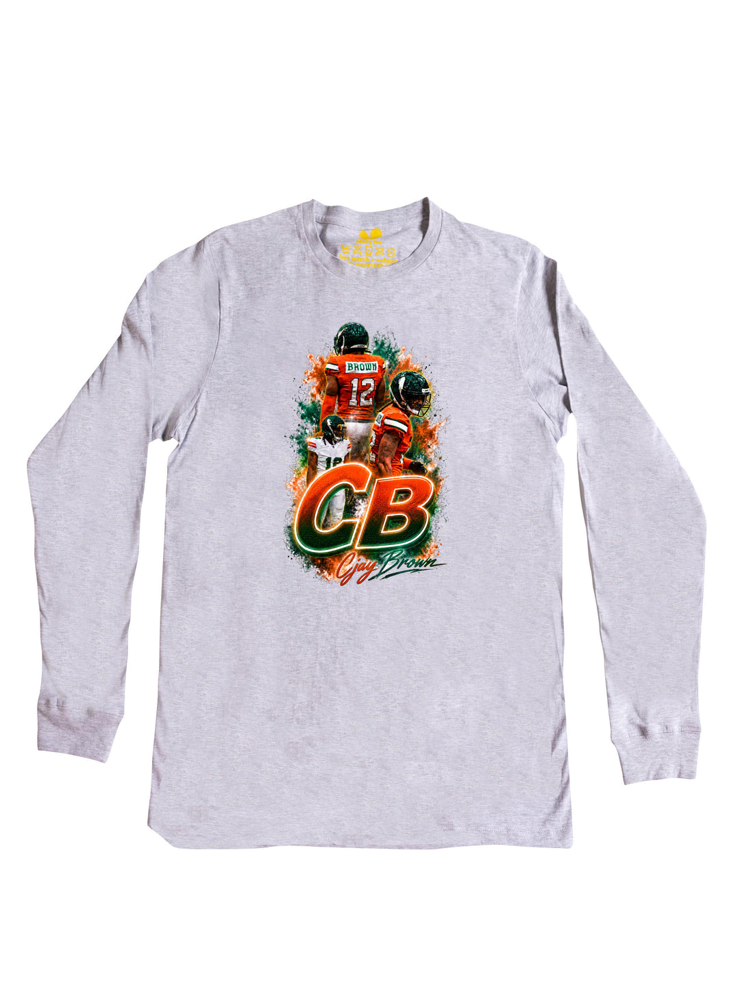 Cjay Brown Initials Long Sleeve