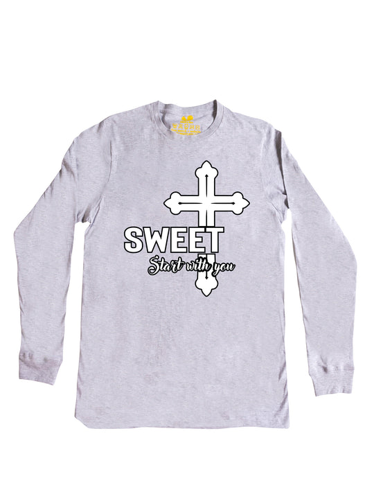 SWEET Start with you Cross Long Sleeve