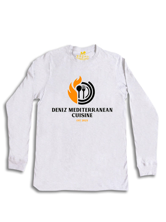 Deniz Mediterranean Cuisine Logo Long Sleeve