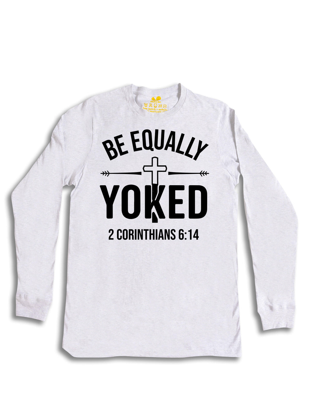 Be Equally Yoked Logo Black Long Sleeve