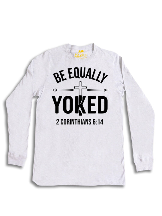 Be Equally Yoked Logo Black Long Sleeve