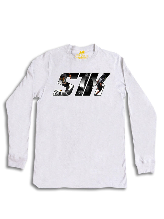Kavin White Initials Long Sleeve