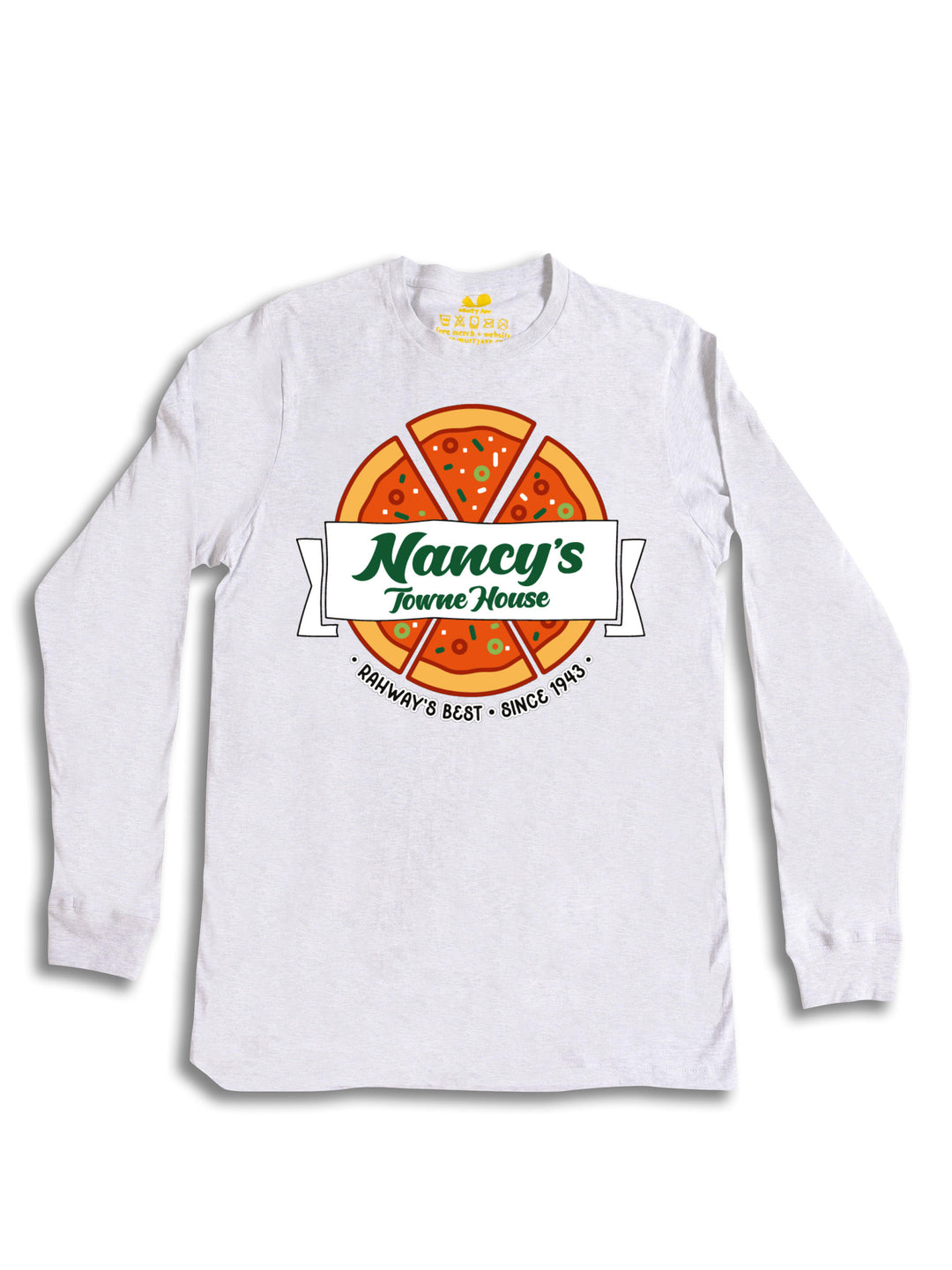 Nancys Towne House Pizza Logo Long Sleeve