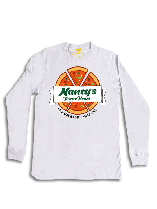 Nancys Towne House Pizza Logo Long Sleeve