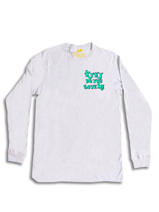 Kyky Do You Love Me Teal Pocket Long Sleeve