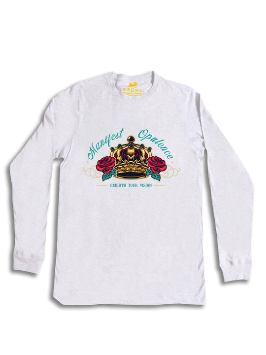 Manifest Opulence Gold Crown Long Sleeve