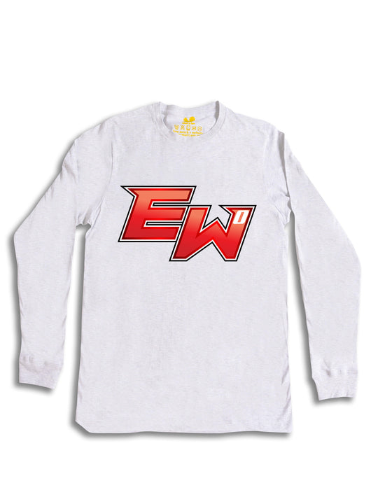 Elijah White Logo Long Sleeve