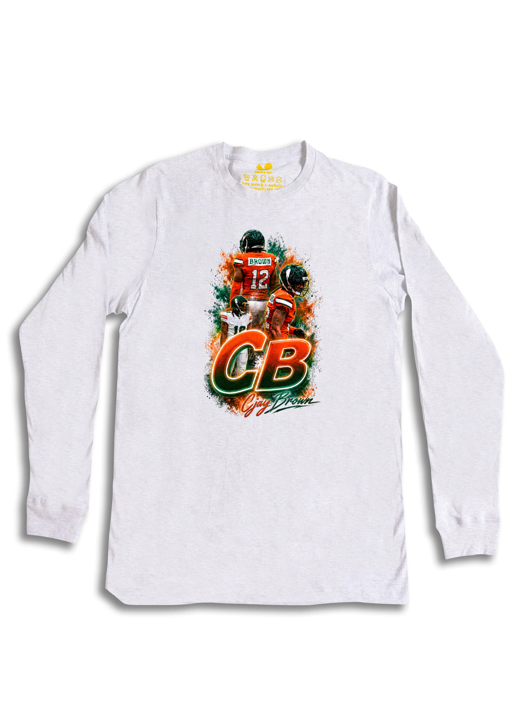 Cjay Brown Initials Long Sleeve