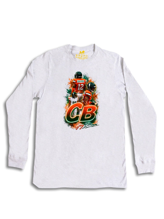 Cjay Brown Initials Long Sleeve