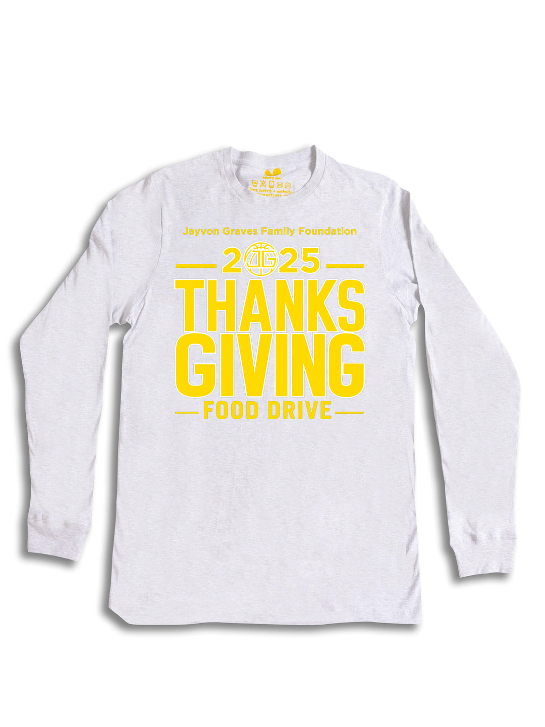 Jayvon Graves Foundation 2025 Thanks Giving Yellow R Long Sleeve