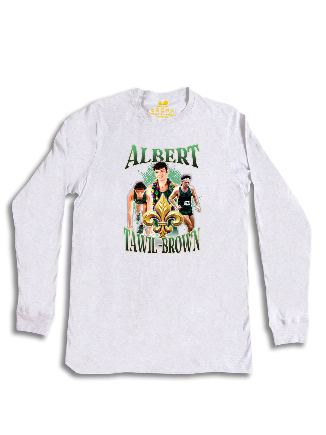 Albert Tawil Brown Collage Long Sleeve