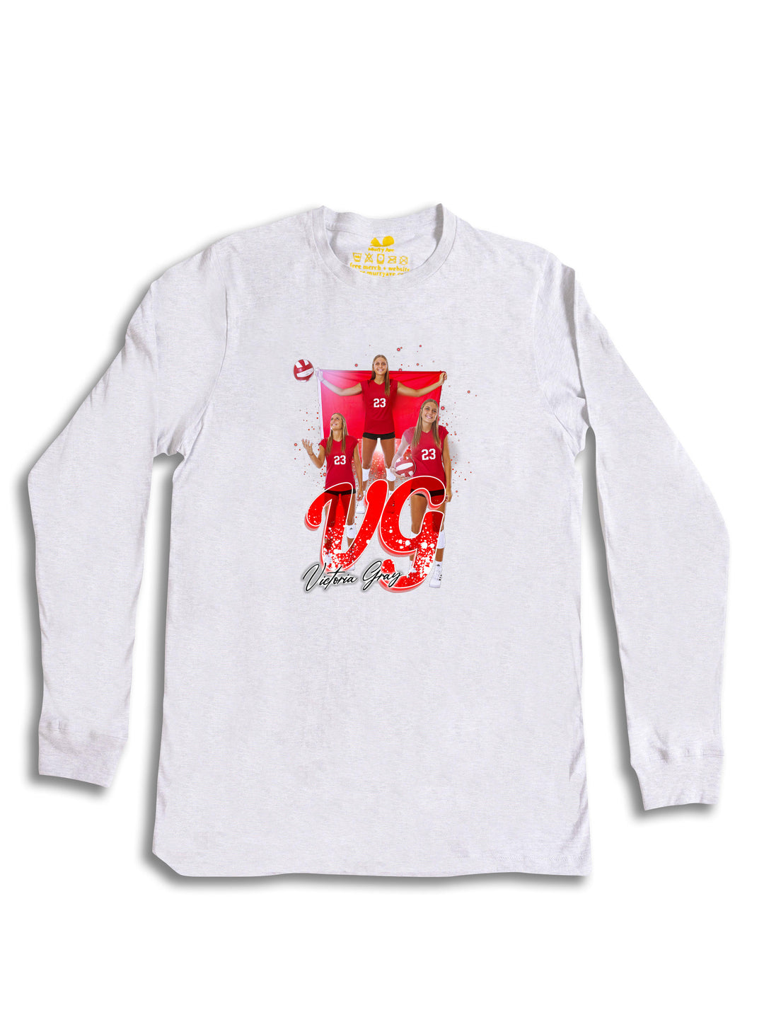 Victoria Gray Initials Long Sleeve