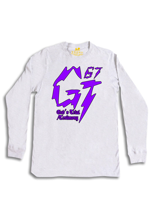 James Glover Tyson Logo Purple Long Sleeve