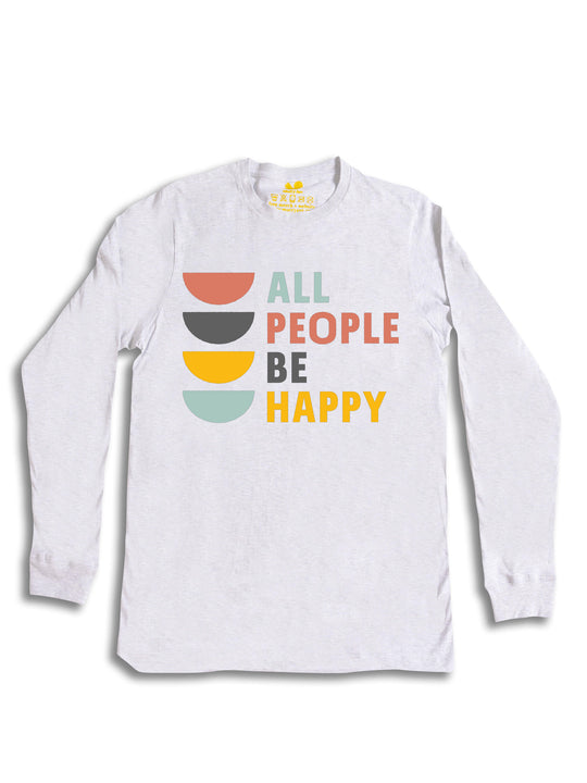 All People Be Happy Logo Long Sleeve