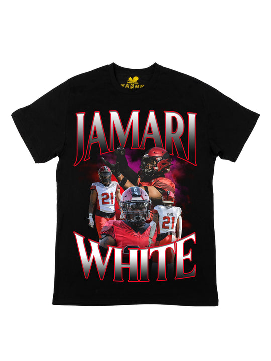 Jamari White Collage Oversized Print