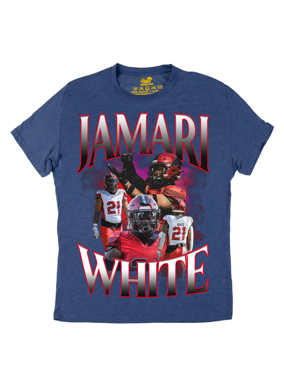 Jamari White Collage Oversized Print