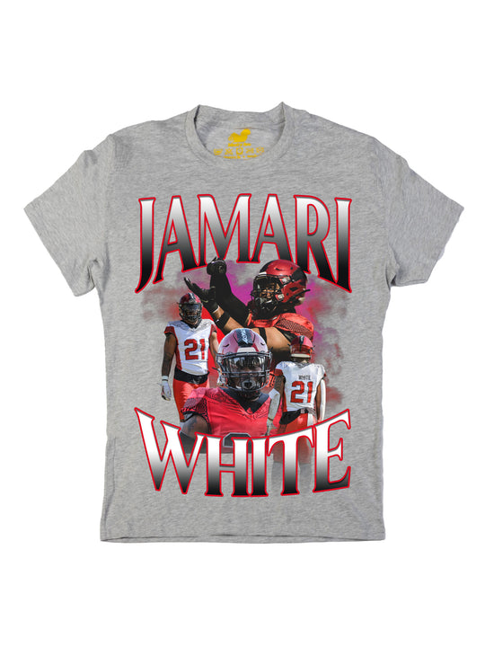 Jamari White Collage Oversized Print