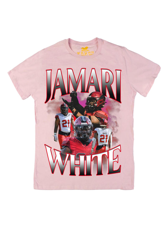Jamari White Collage Oversized Print