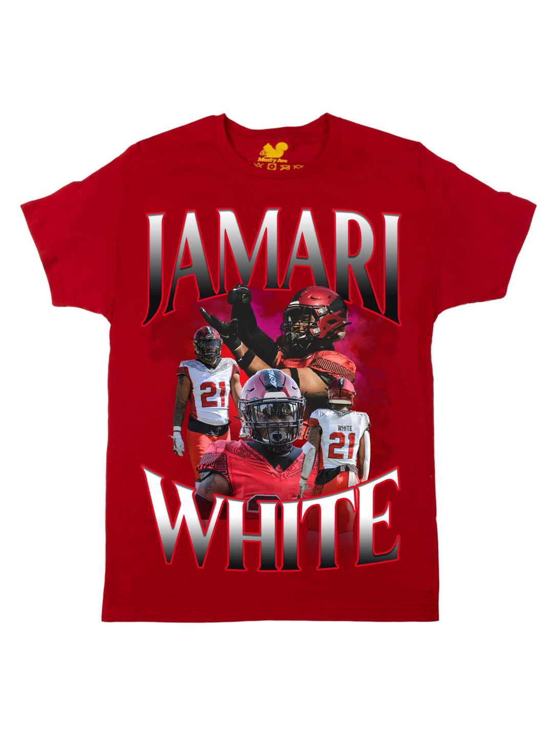 Jamari White Collage Oversized Print
