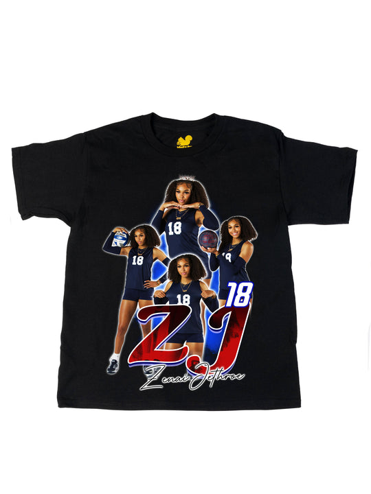 Zenai Jethroe Initials Oversize Print