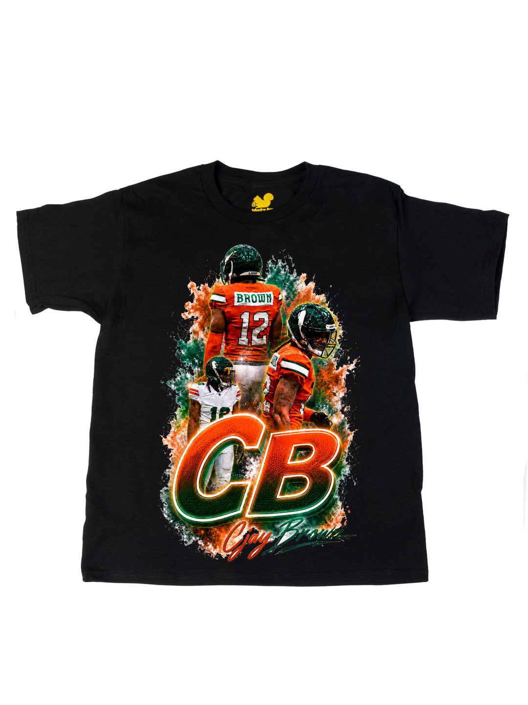 Cjay Brown Initials Oversize Print