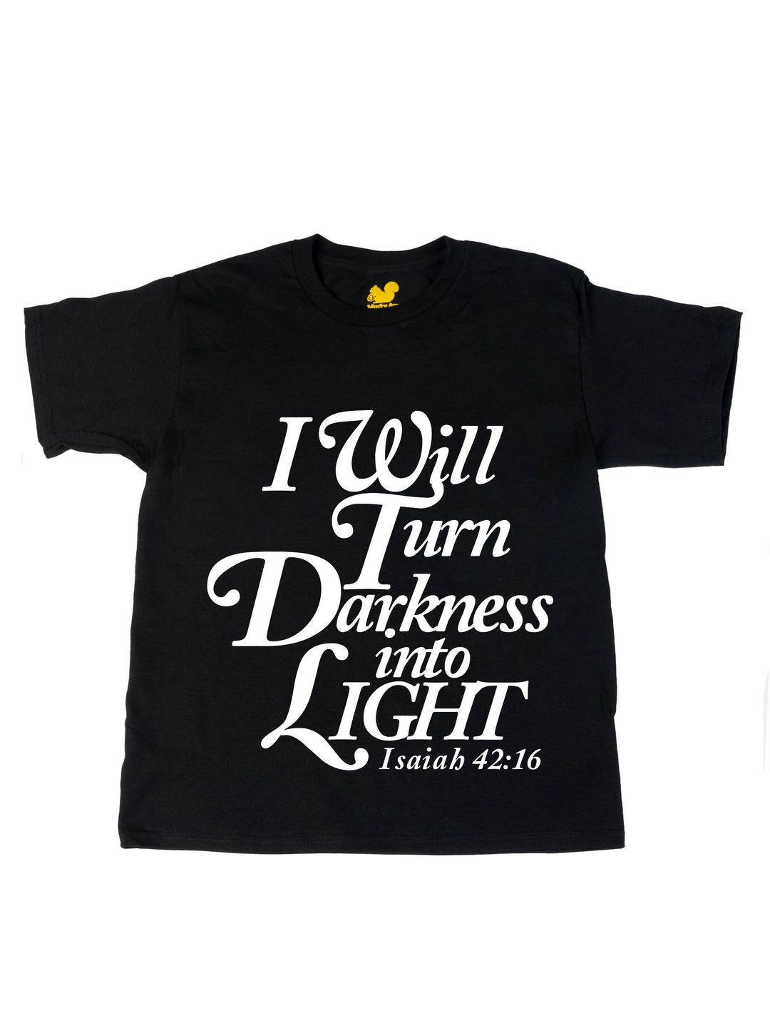I will turn Darkness into Light White Oversize Print