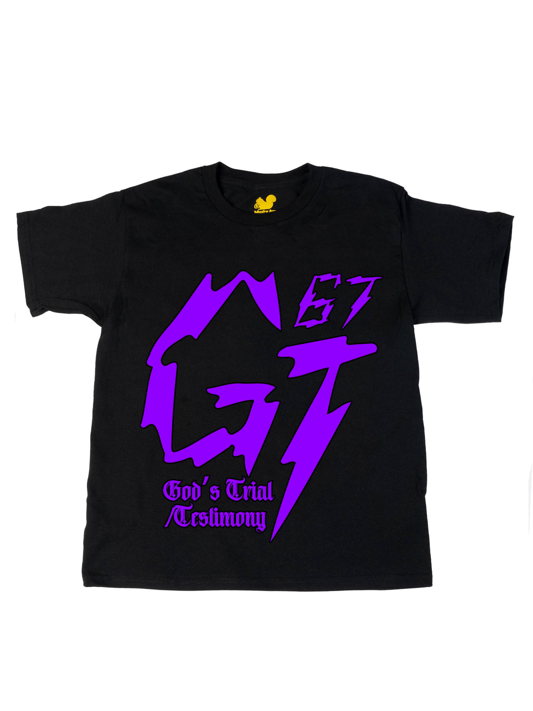 James Glover Tyson Logo Purple Oversize Print
