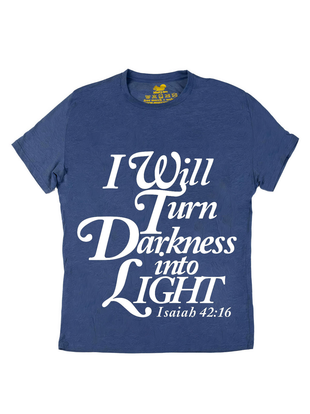 I will turn Darkness into Light White Oversize Print